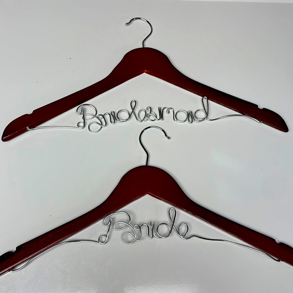 Bride & bridesmaid hangers